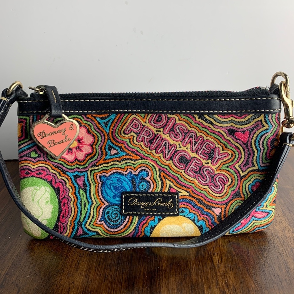 Disney World Resort Collab Dooney & Bourke sketch Princess Wristlet Purse
